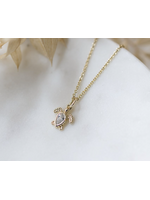 Glee Turtle Treasure Necklace CZ