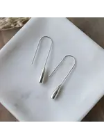 Glee Pillar Drop Earrings Long Hook