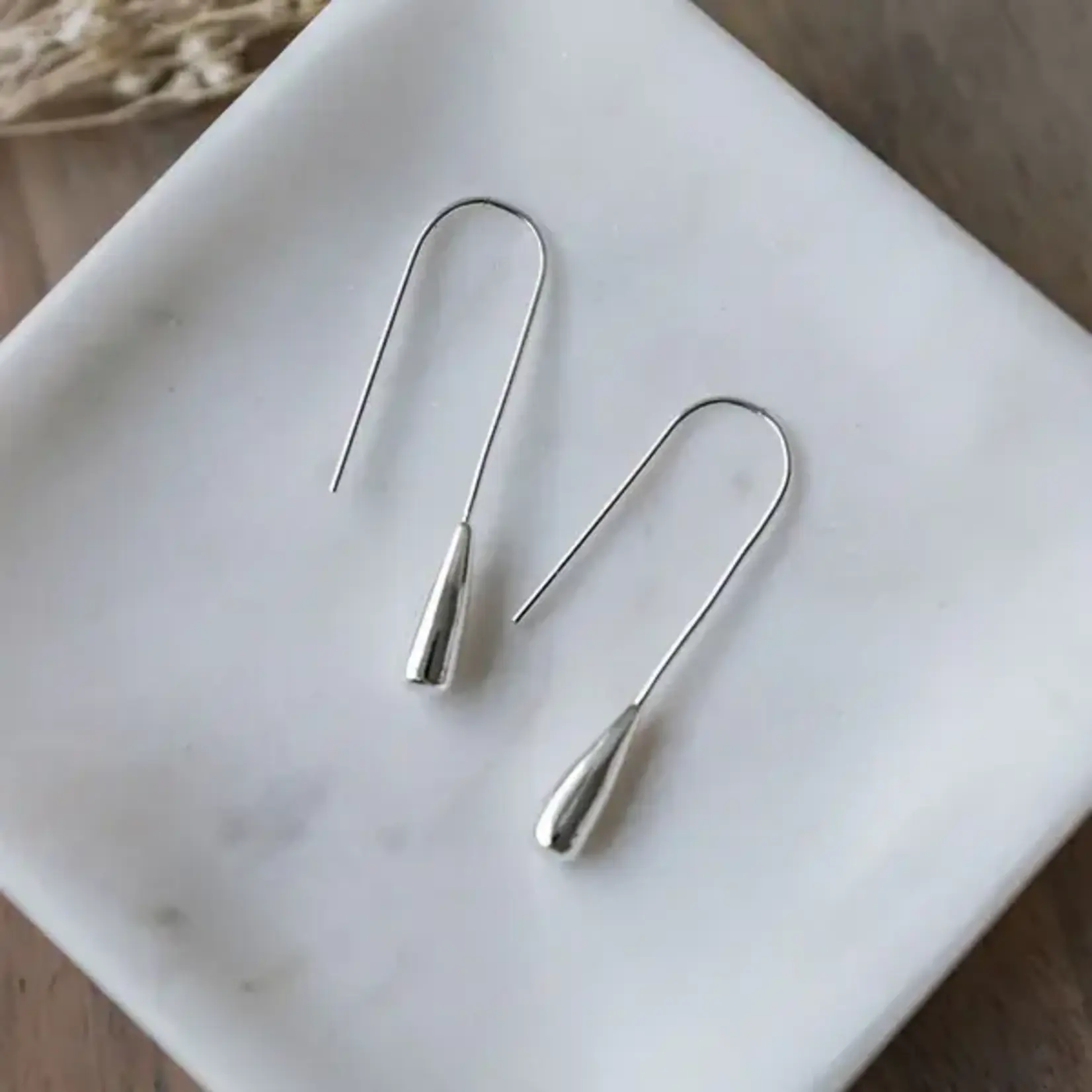 Glee Pillar Drop Earrings Long Hook