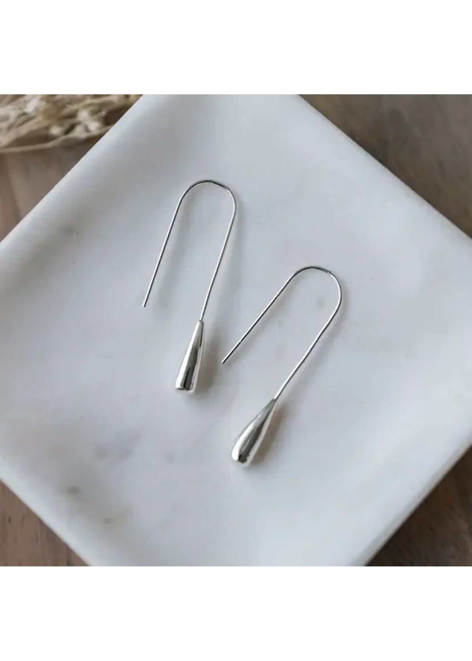 Glee Pillar Drop Earrings Long Hook