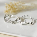 Glee Breezy Hoop Earring - Silver Plated