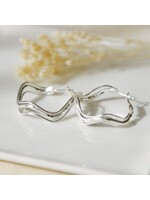 Glee Breezy Hoop Earring - Silver Plated