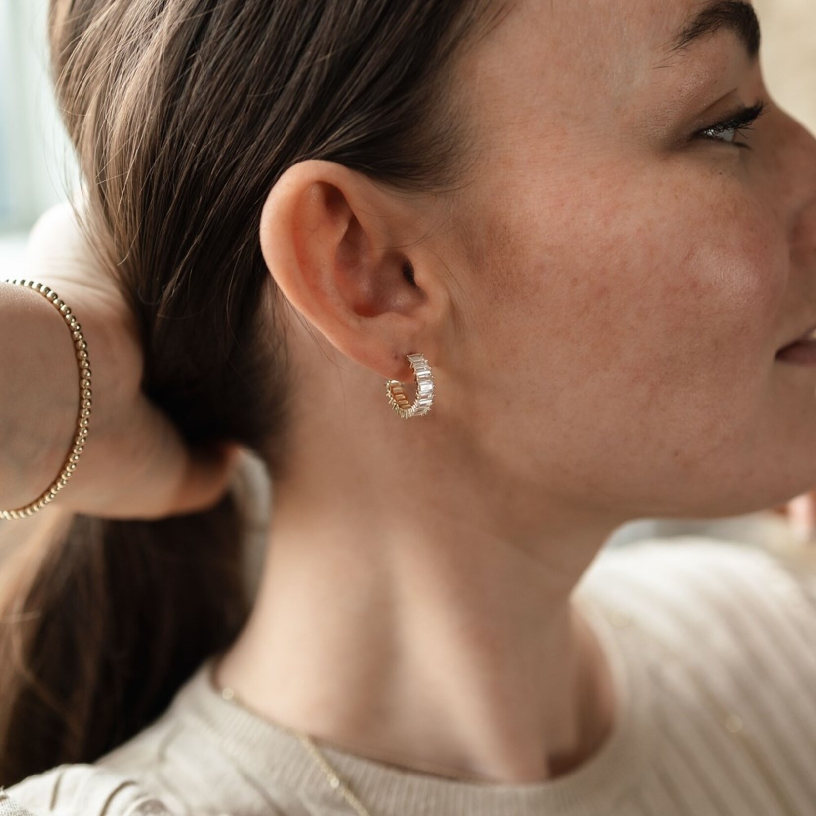 Glee Chara Hoop Earrings - Hypoallergenic/Antitarnish