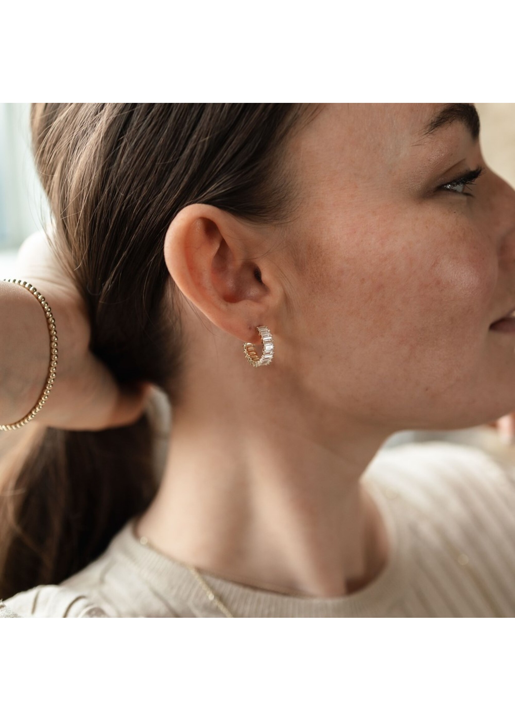 Glee Chara Hoop Earrings - Hypoallergenic/Antitarnish