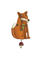 Allen Designs Foraging Fox Wall Clock