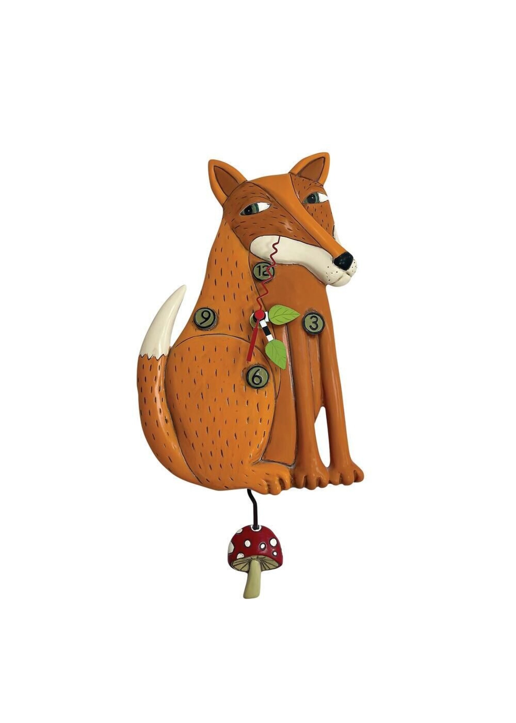 Allen Designs Foraging Fox Wall Clock by Michelle Allen