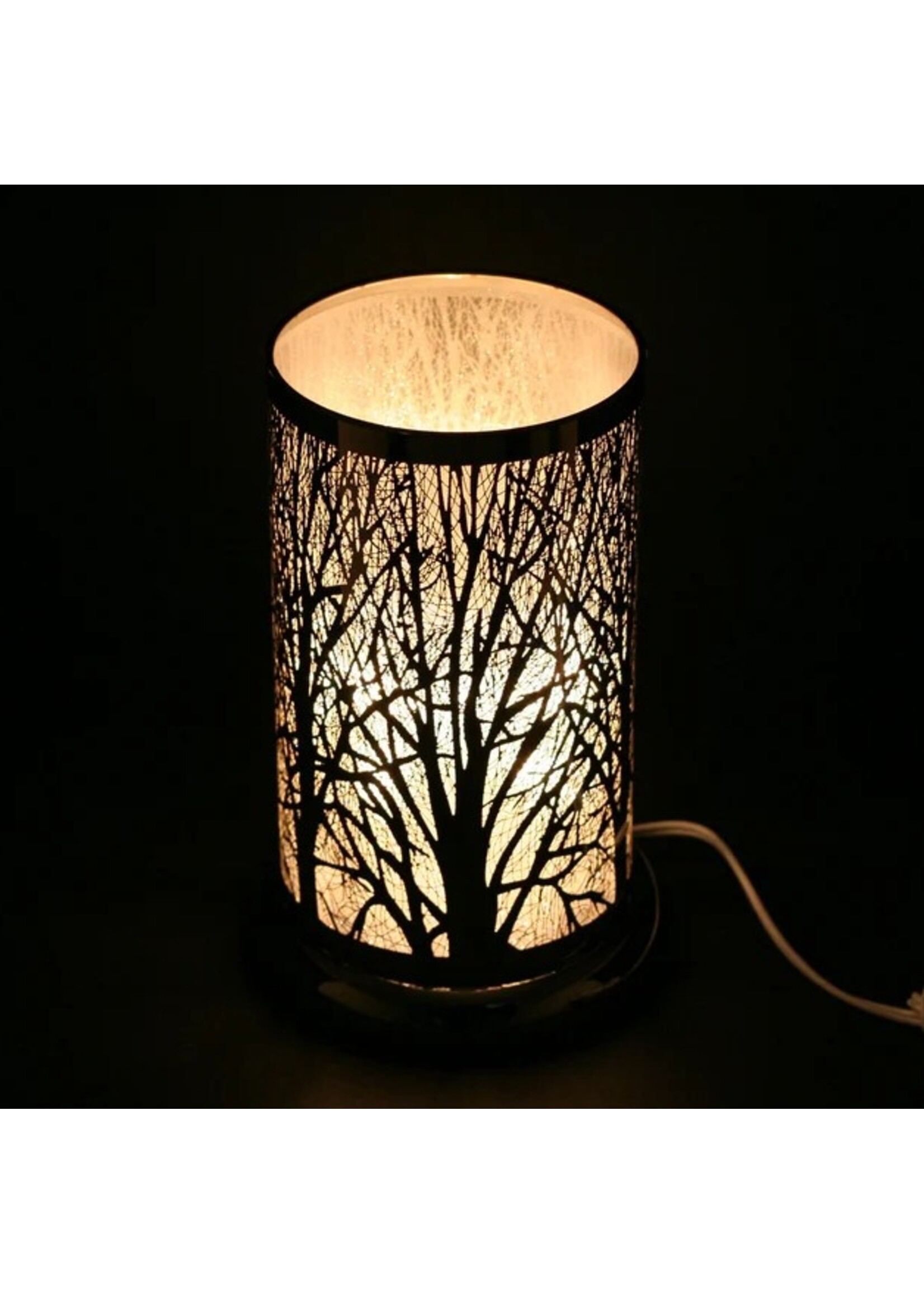 Ace Annison Touch-Sensitive Lamp - Silver Forest with Scented Oil Holder