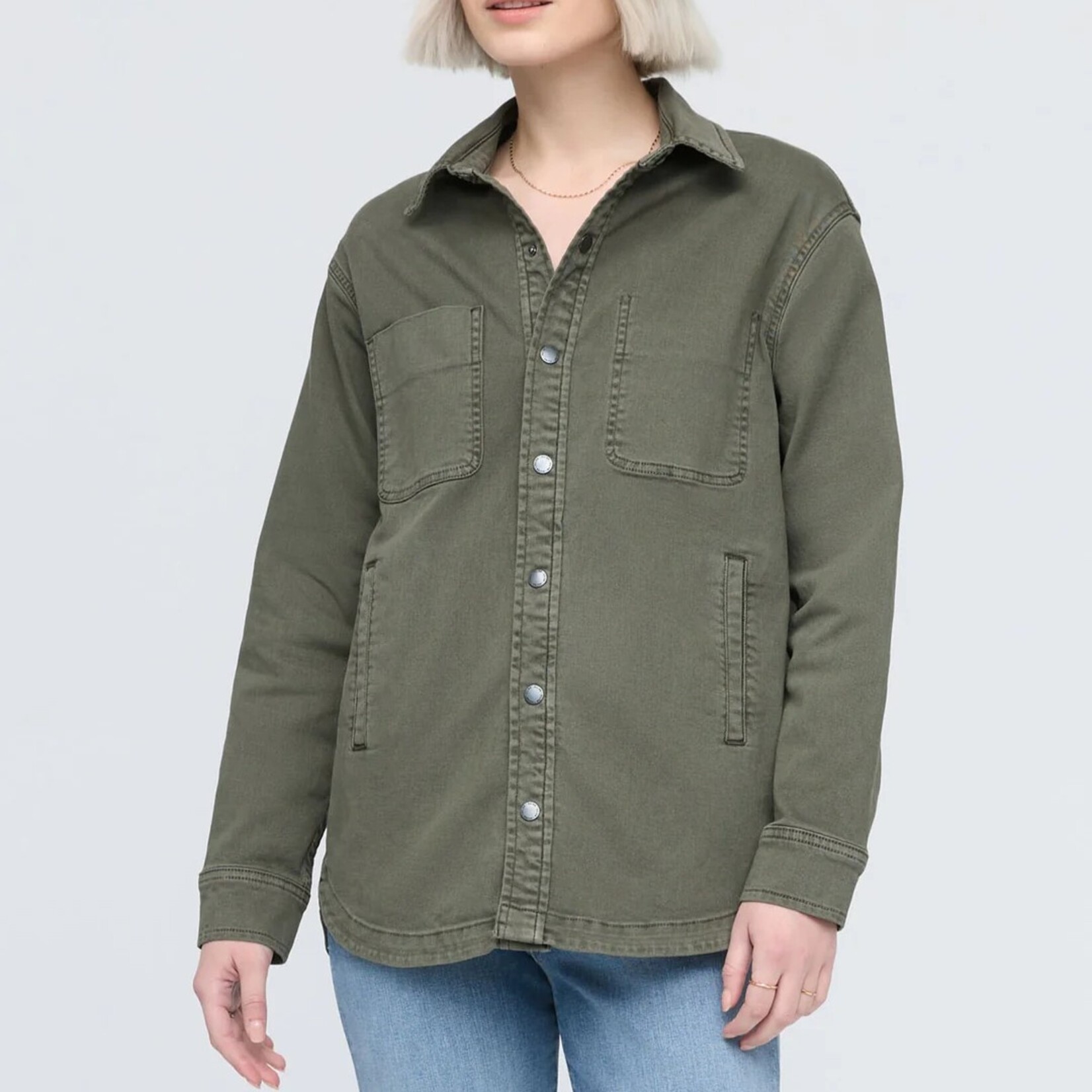 DUER WOMR1055 - Women's LuxTwill Overshirt - Thyme