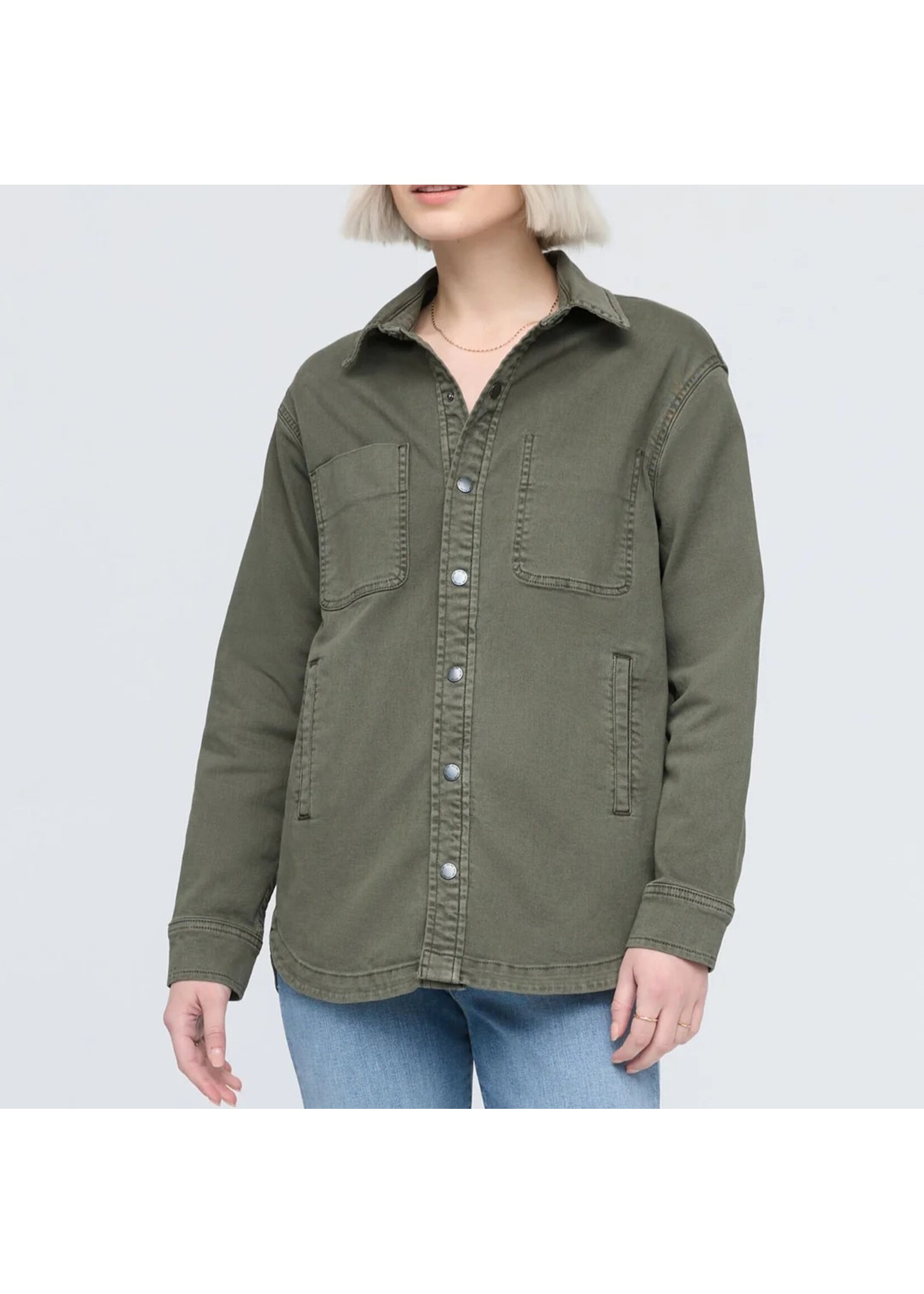 DUER WOMR1055 - Women's LuxTwill Overshirt - Thyme