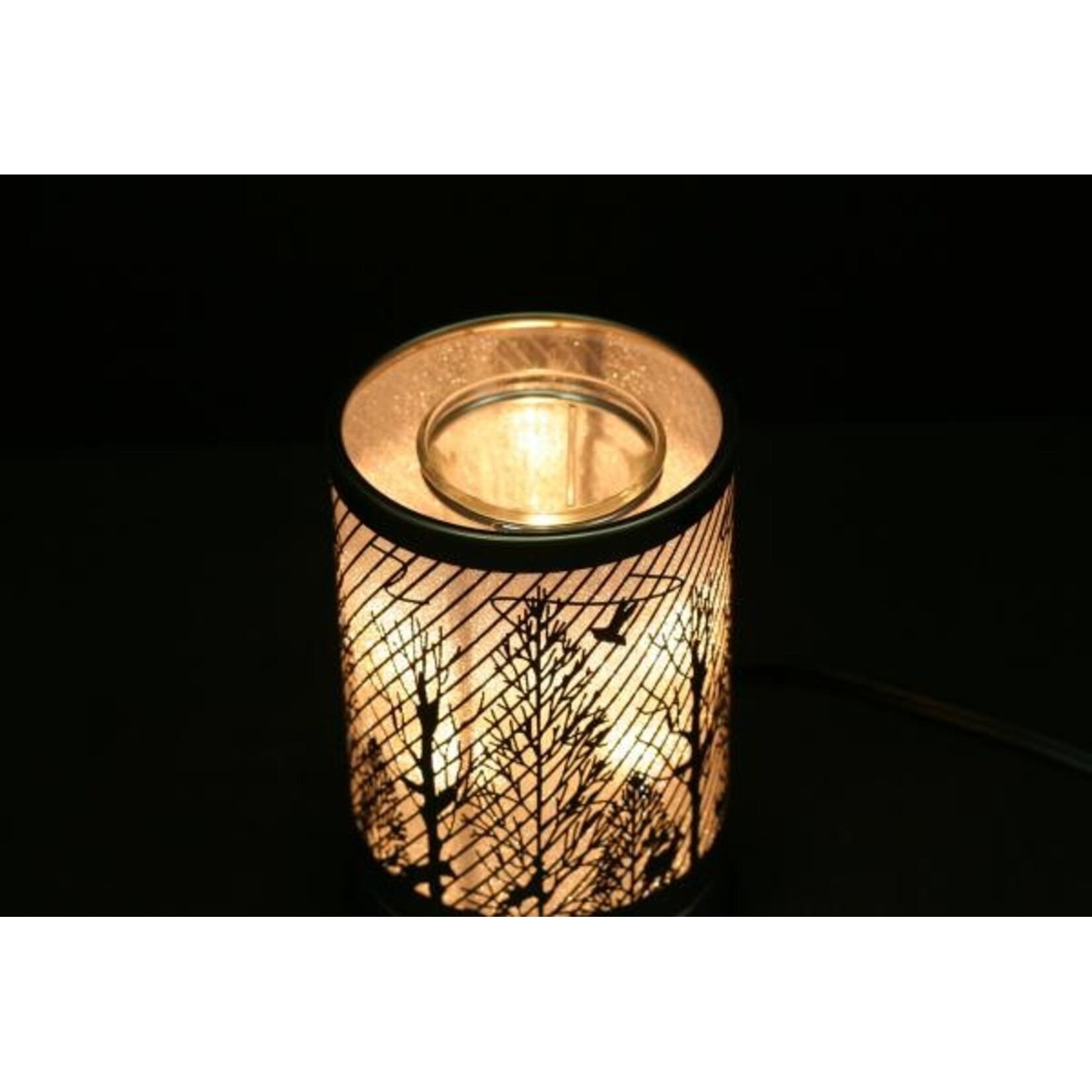 Ace Annison Touch-Sensitive Lamp – Silver Ravine with Scented Oil Holder