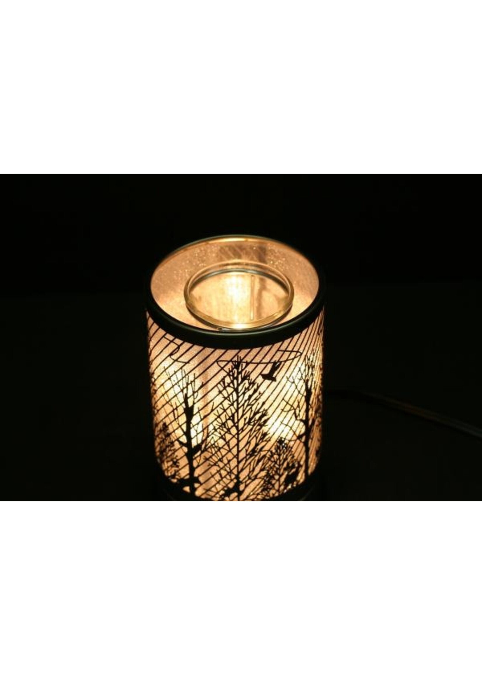 Ace Annison Touch-Sensitive Lamp – Silver Ravine with Scented Oil Holder