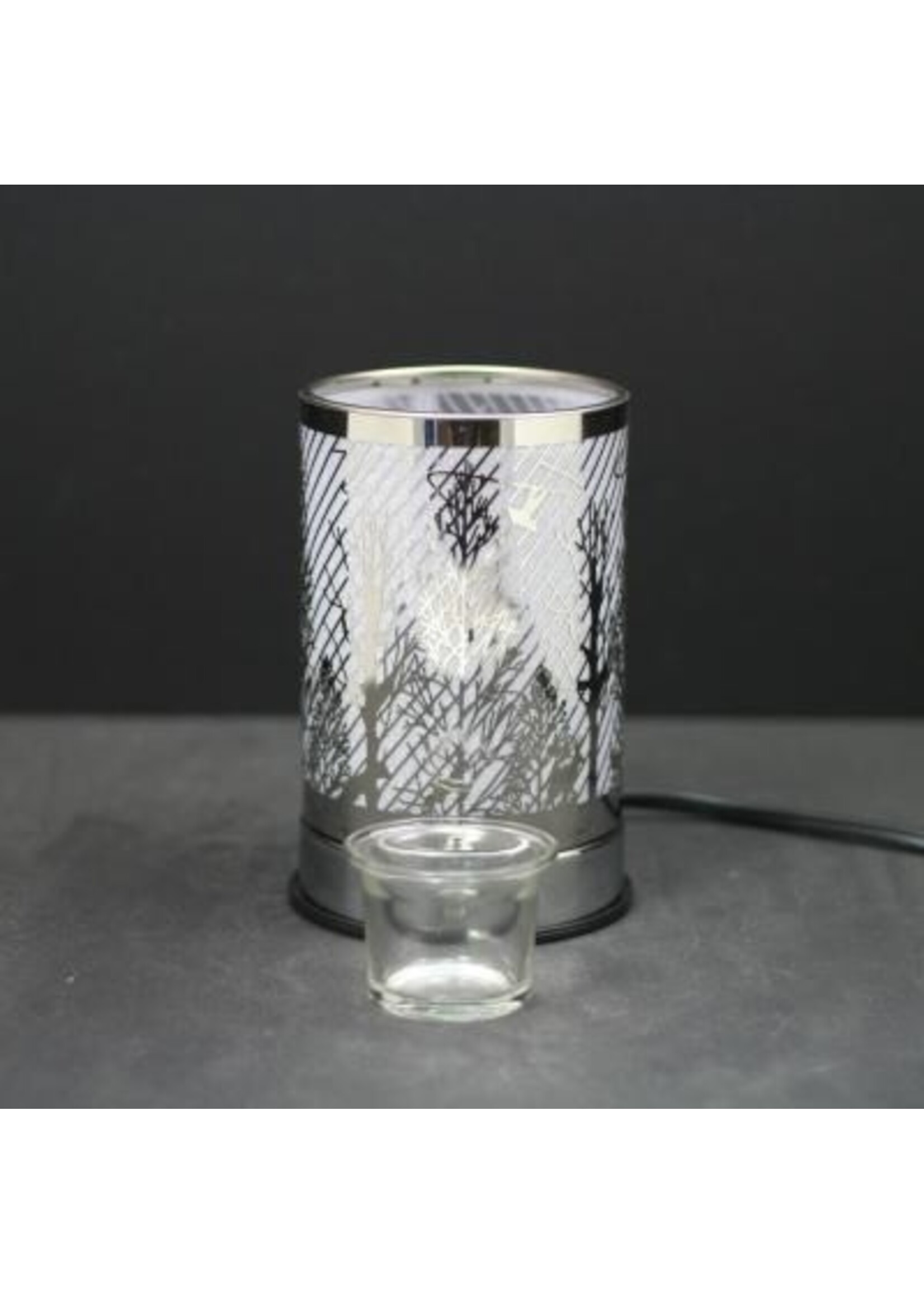 Ace Annison Touch-Sensitive Lamp – Silver Ravine with Scented Oil Holder
