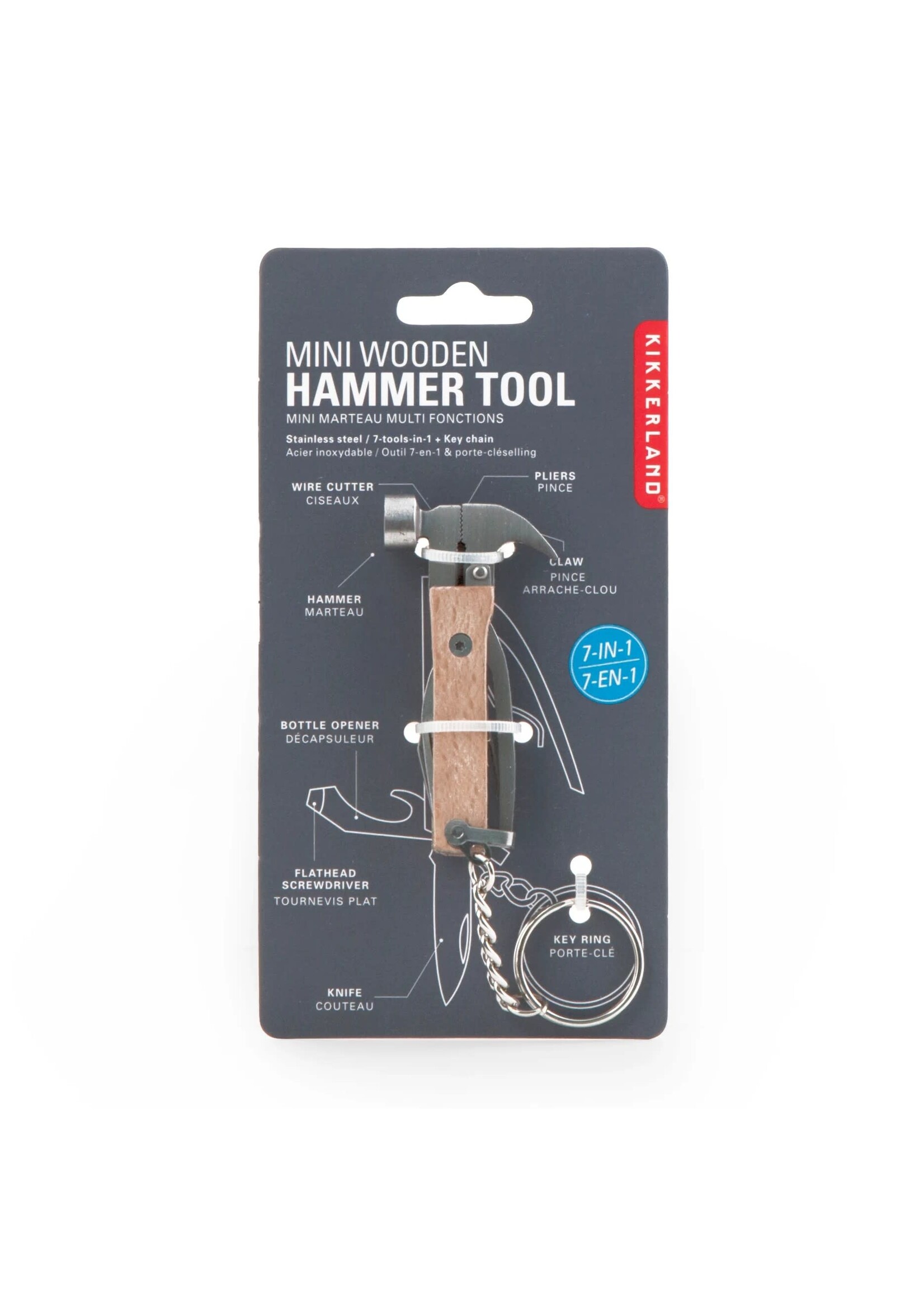 Kikkerland Mini Wooden Hammer Tool