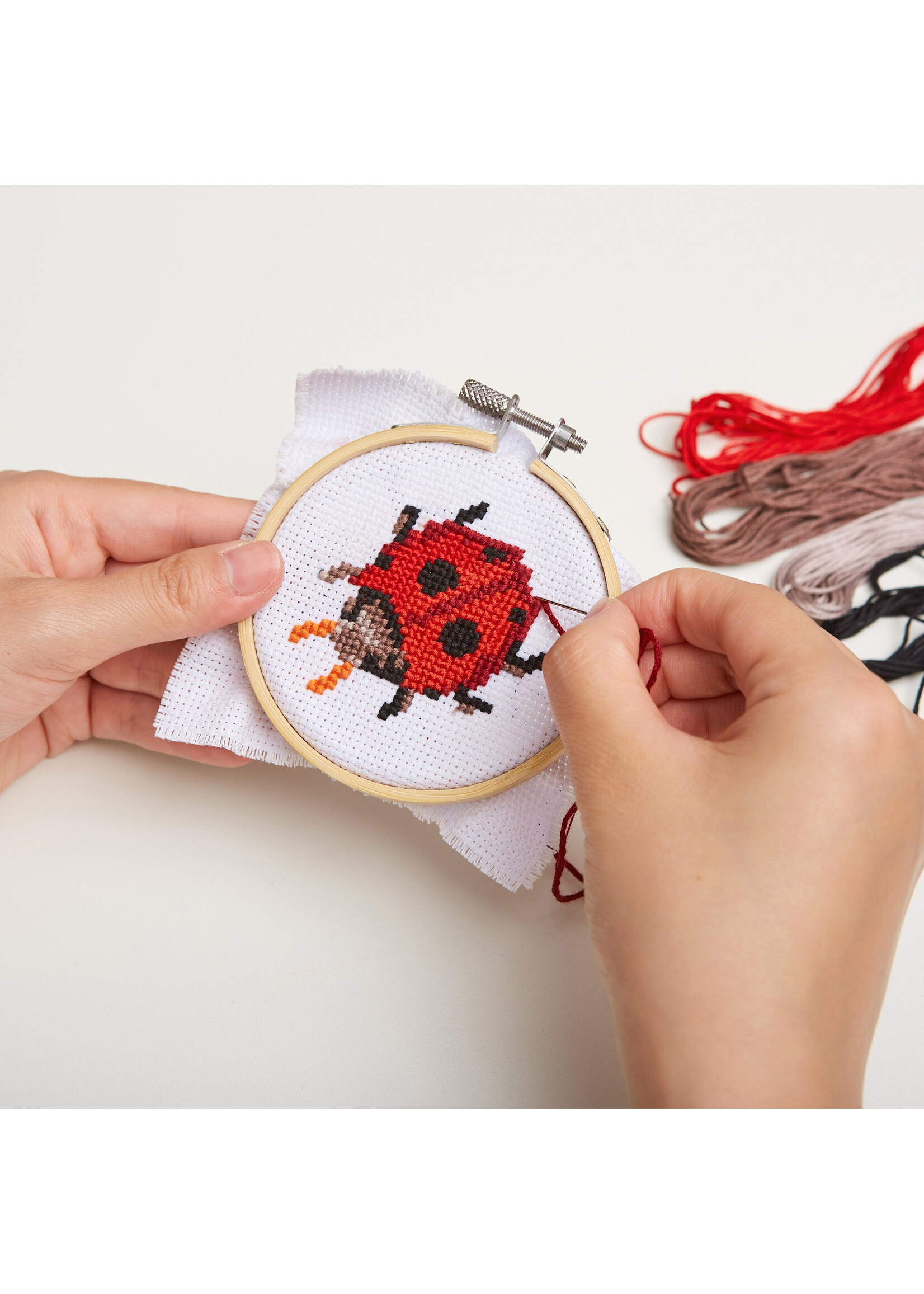 Kikkerland Mini Cross-Stitch (Ladybug)