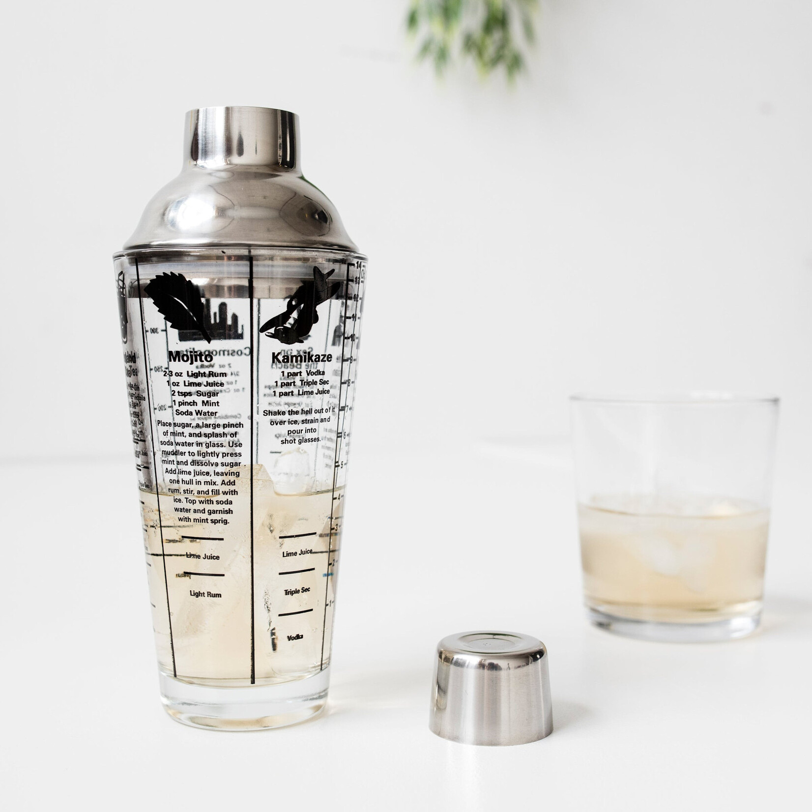 Kikkerland Mix Master Cocktail Shaker - 14 oz