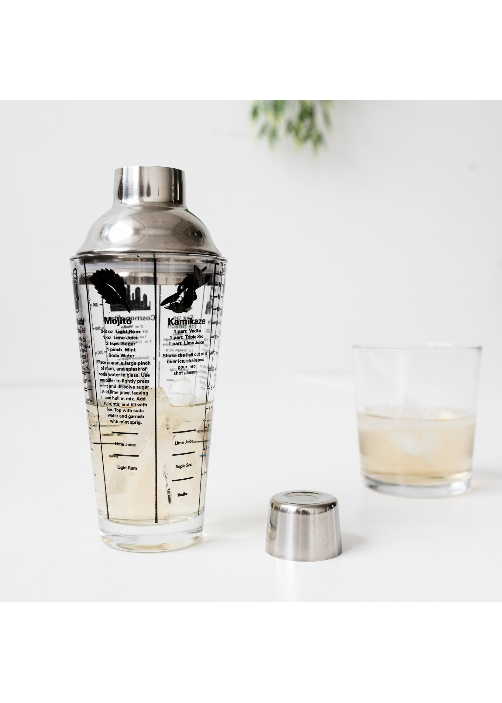 Kikkerland Mix Master Cocktail Shaker - 14 oz