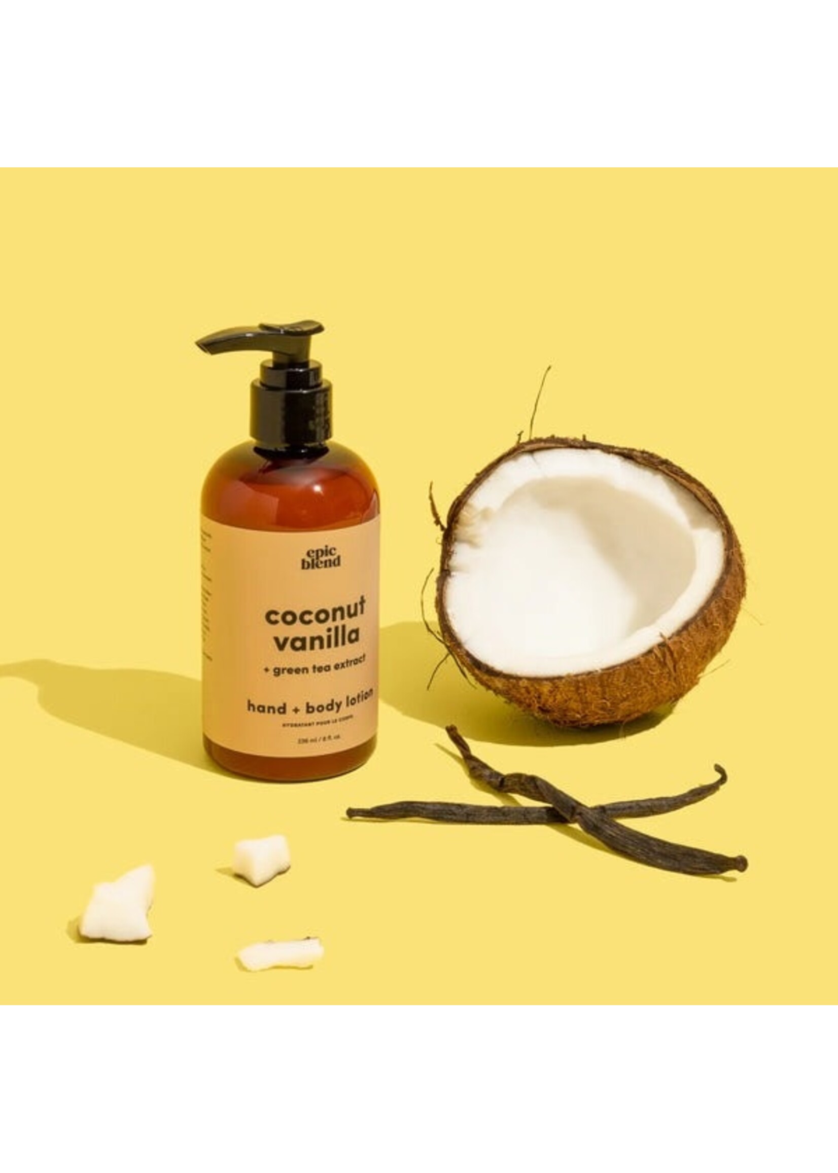 EPIC BLEND- BODY LOTION -8 0Z- COCONUT VANILLA or COCONUT LEMON