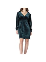 Dex Clothing Noelle Deep V-Neck Velvet Mini Dress