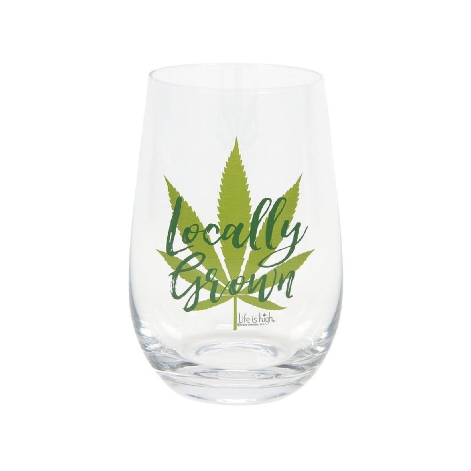 Locally Grown Wine Glass
