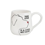 Enesco Canada Engraved Dog True Love Mug
