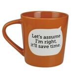 Enesco Canada Let's Assume I'm Right Mug