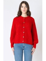 Dex Clothing Crewneck Textured Cardigan