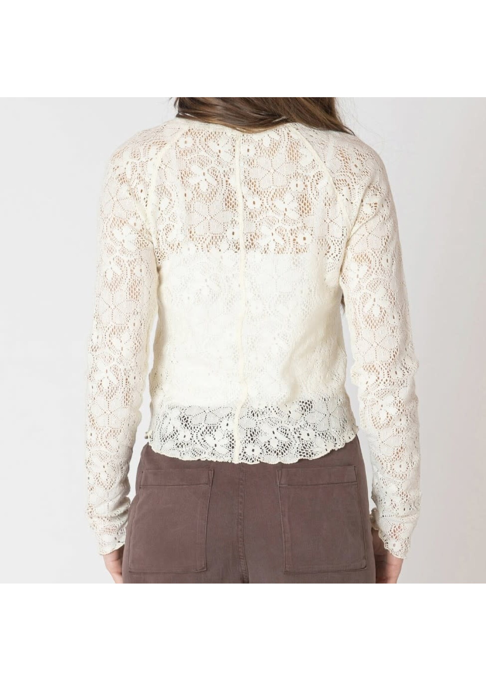 Dex Clothing 2624016 D - Exposed Seam Lace Top