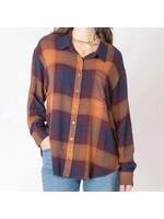 Dex Clothing Textured Plaid Shirt