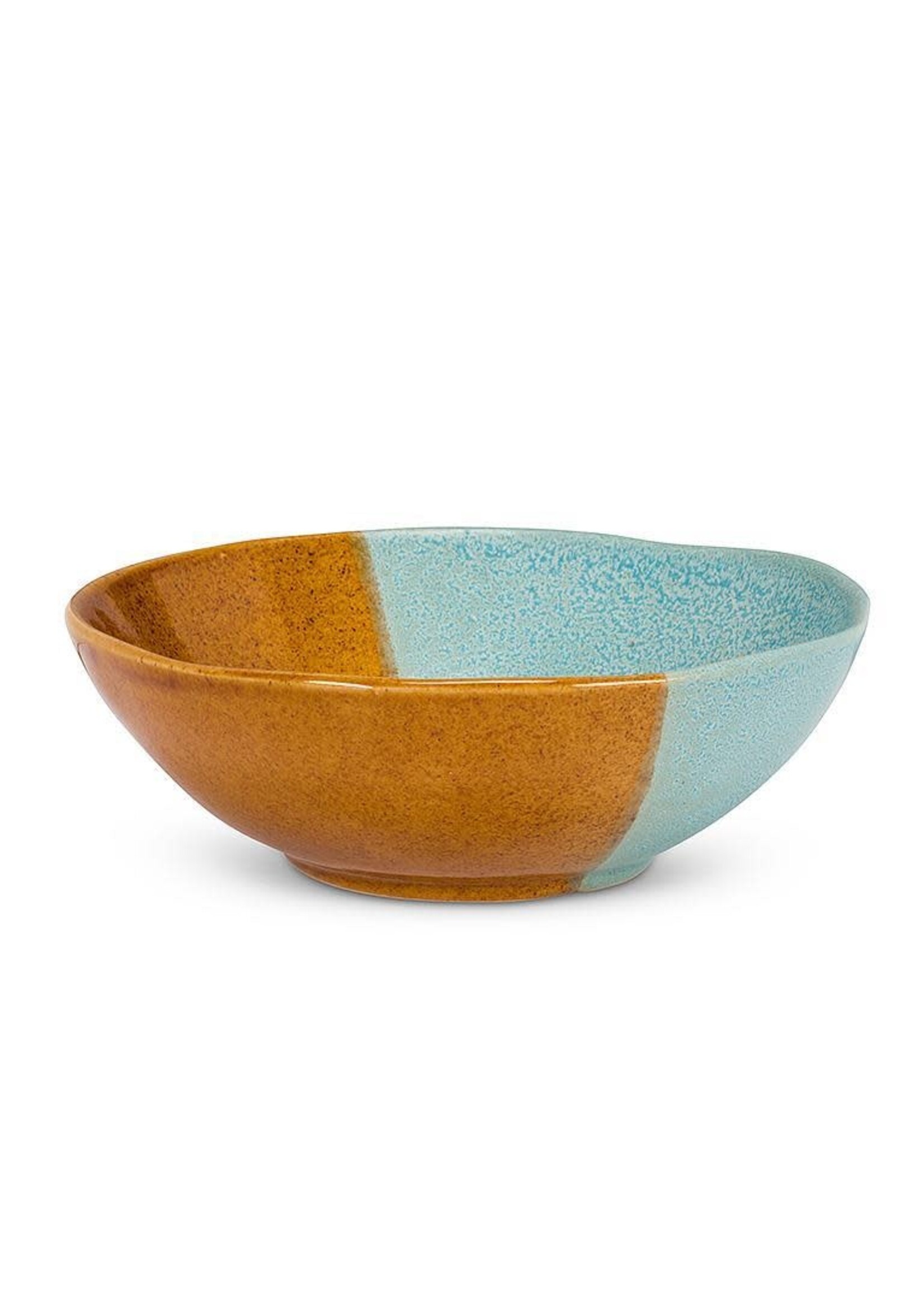 Tri-Colour Small Bowl - Blue/Brown