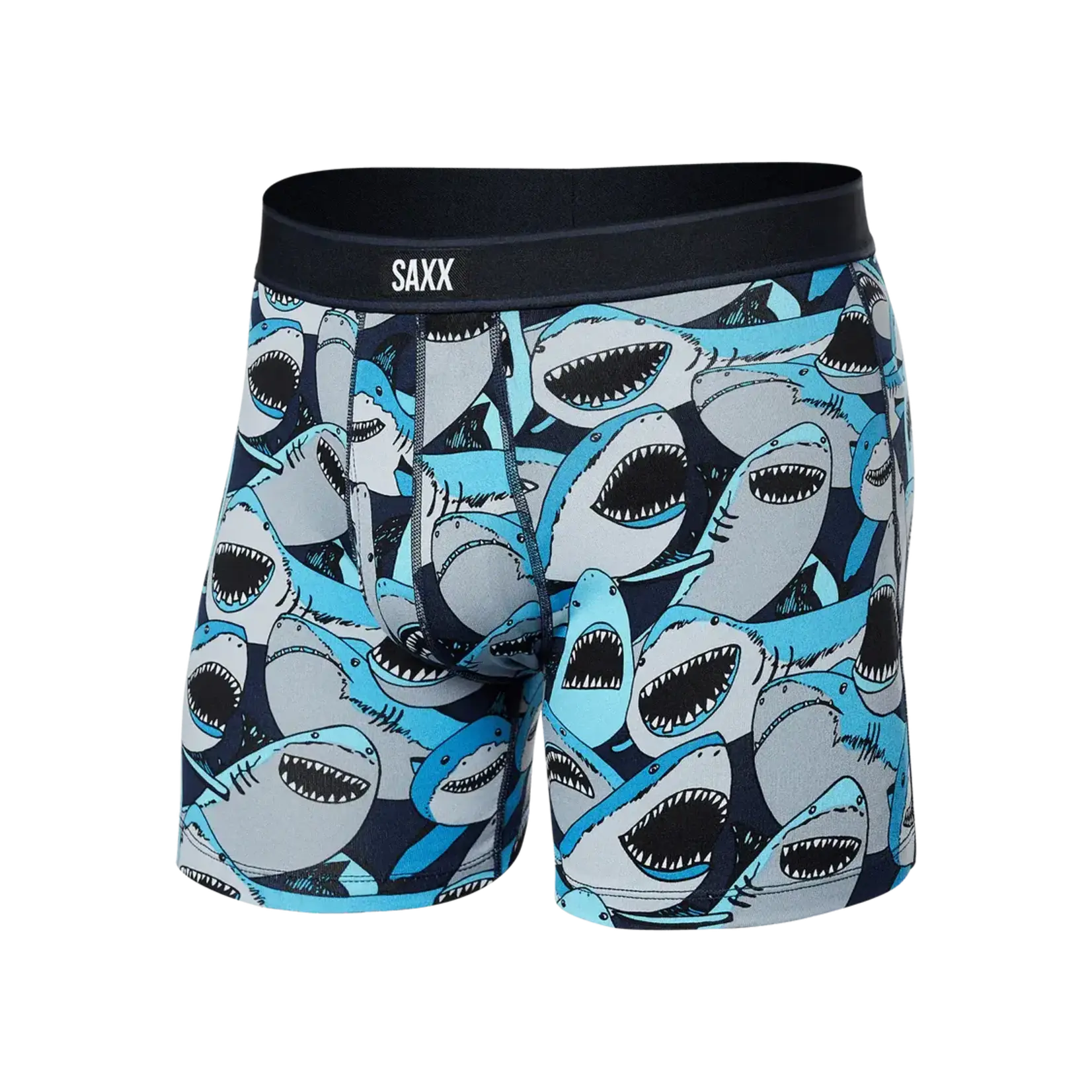 SAXX Underwear SXBB11F - Daytripper Boxer Brief with Fly (Shark Tank/Camo Navy)