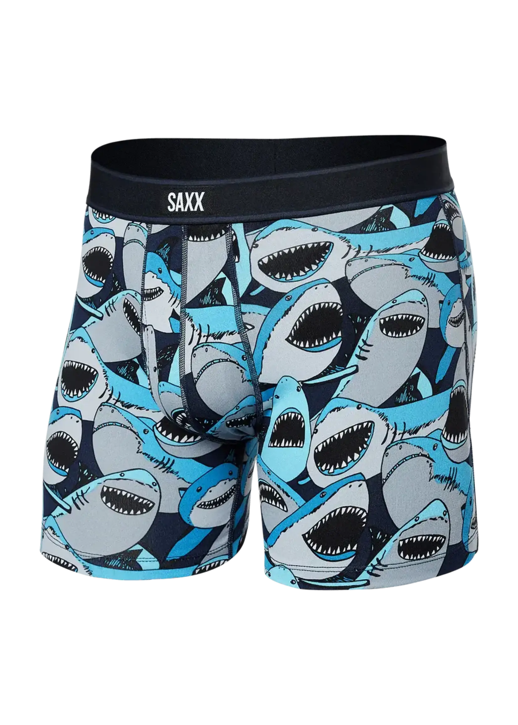 SAXX Underwear SXBB11F - Daytripper Boxer Brief with Fly (Shark Tank/Camo Navy)