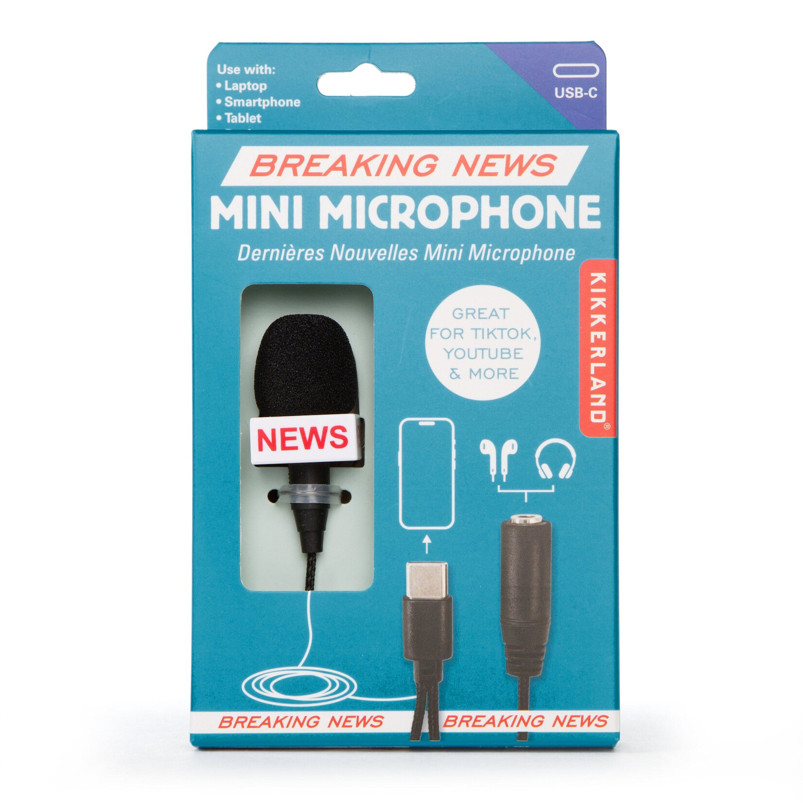 Kikkerland Breaking News - Mini Microphone