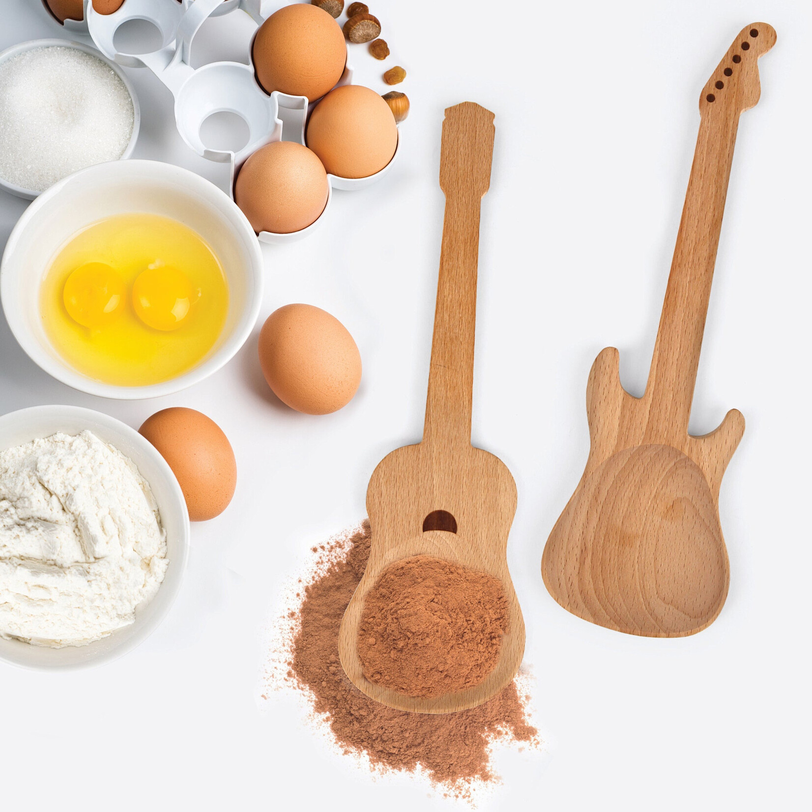 Kikkerland Guitar Spoons (Set of 2)