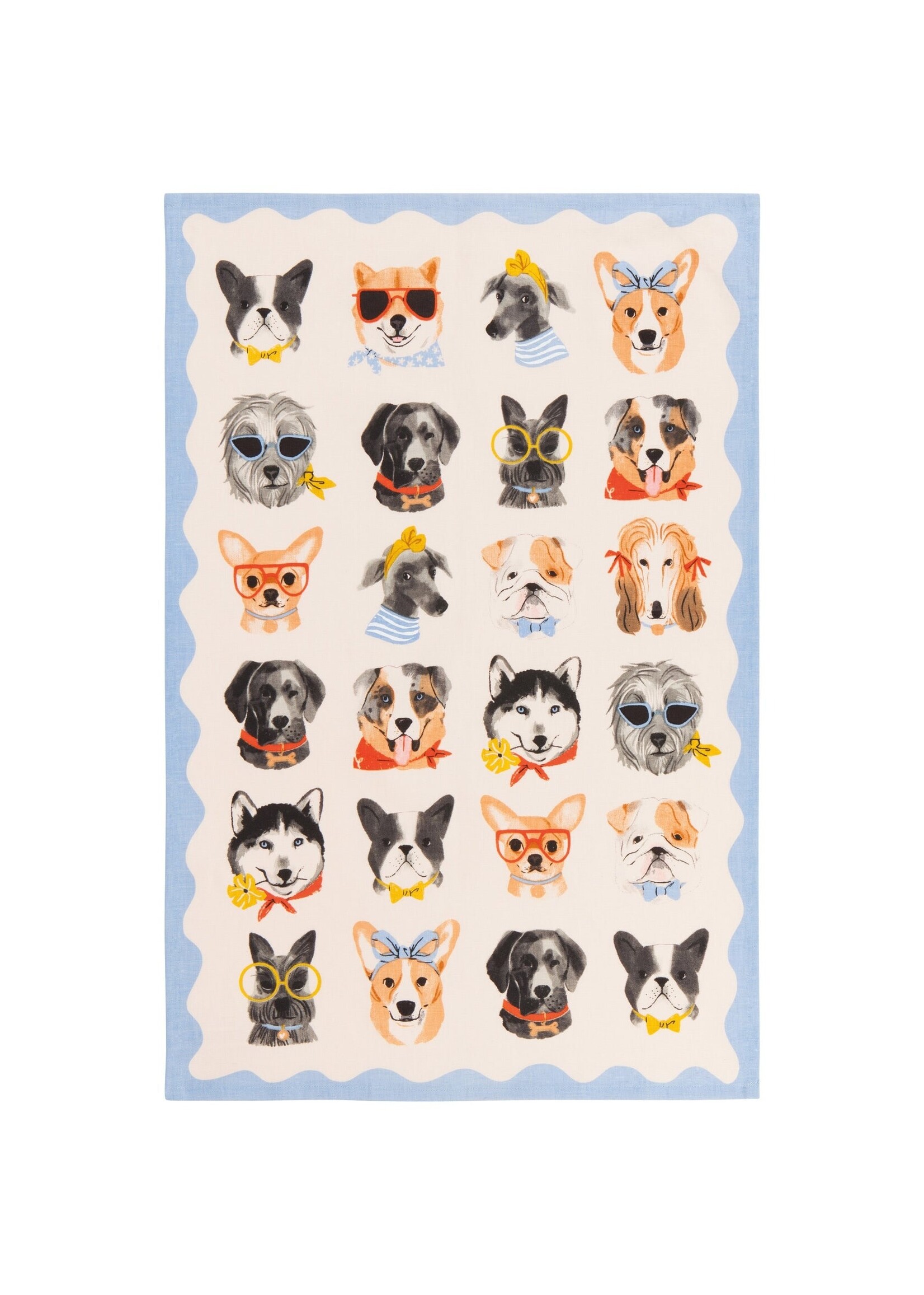 Danica Uptown Dogs Tea Towel