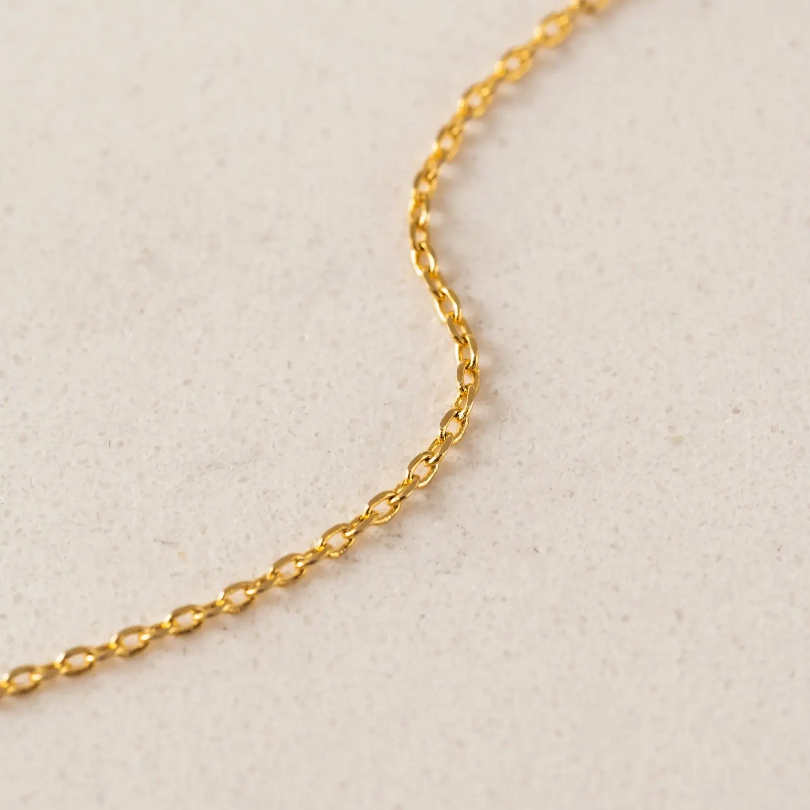 Lover's Tempo Lily Gold Necklace - 16-18", Clear Cubic Zirconia, Pearl, Gold Plate