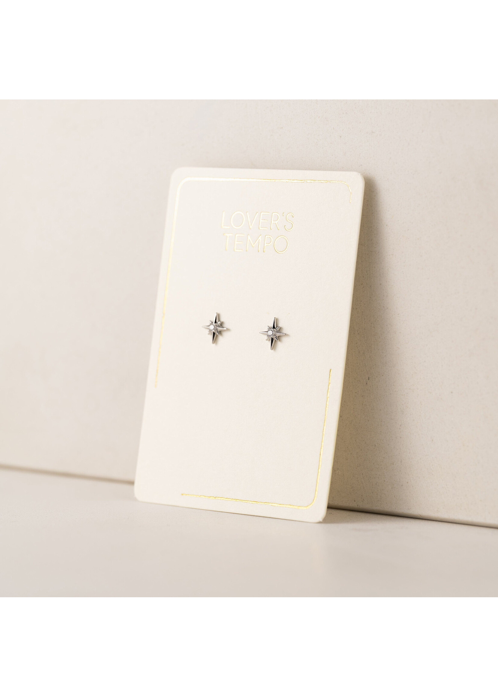 Lover's Tempo Lone Star Stud Earrings - 8mm, Sterling Silver Post