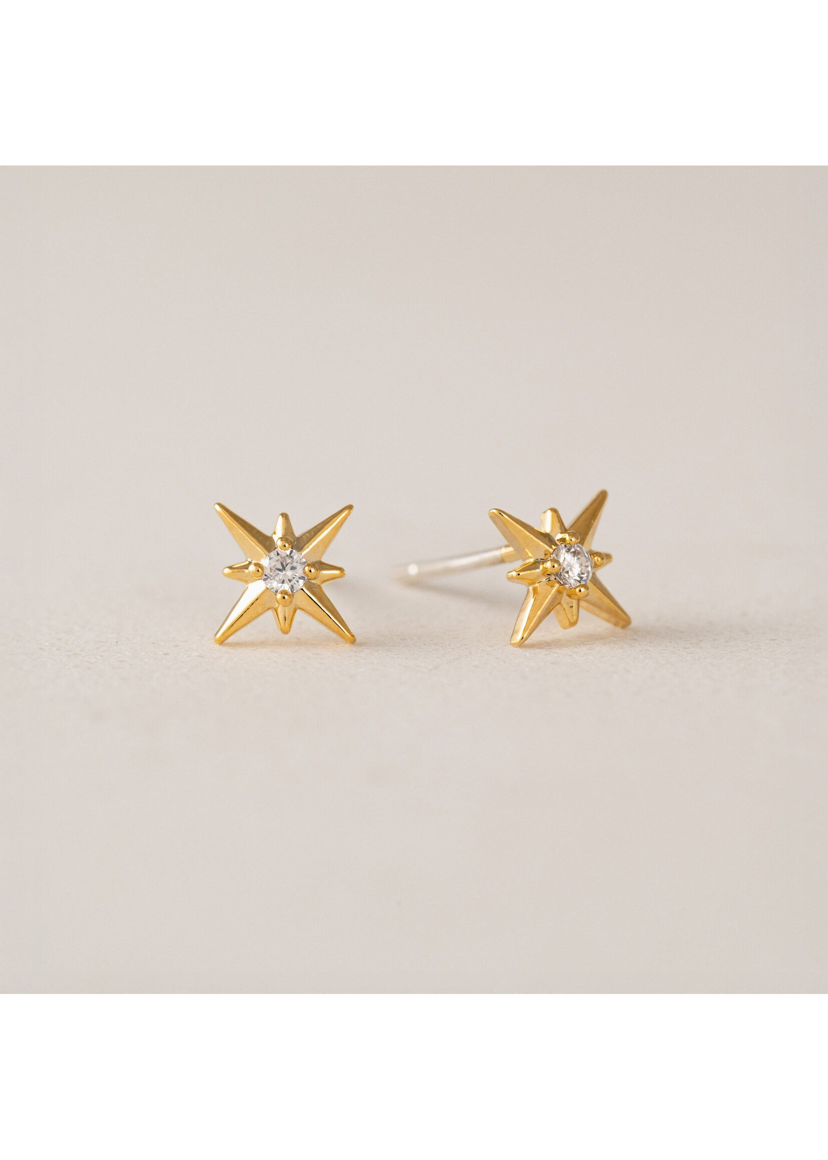 Lover's Tempo Lone Star Stud Earrings - 8mm, Sterling Silver Post
