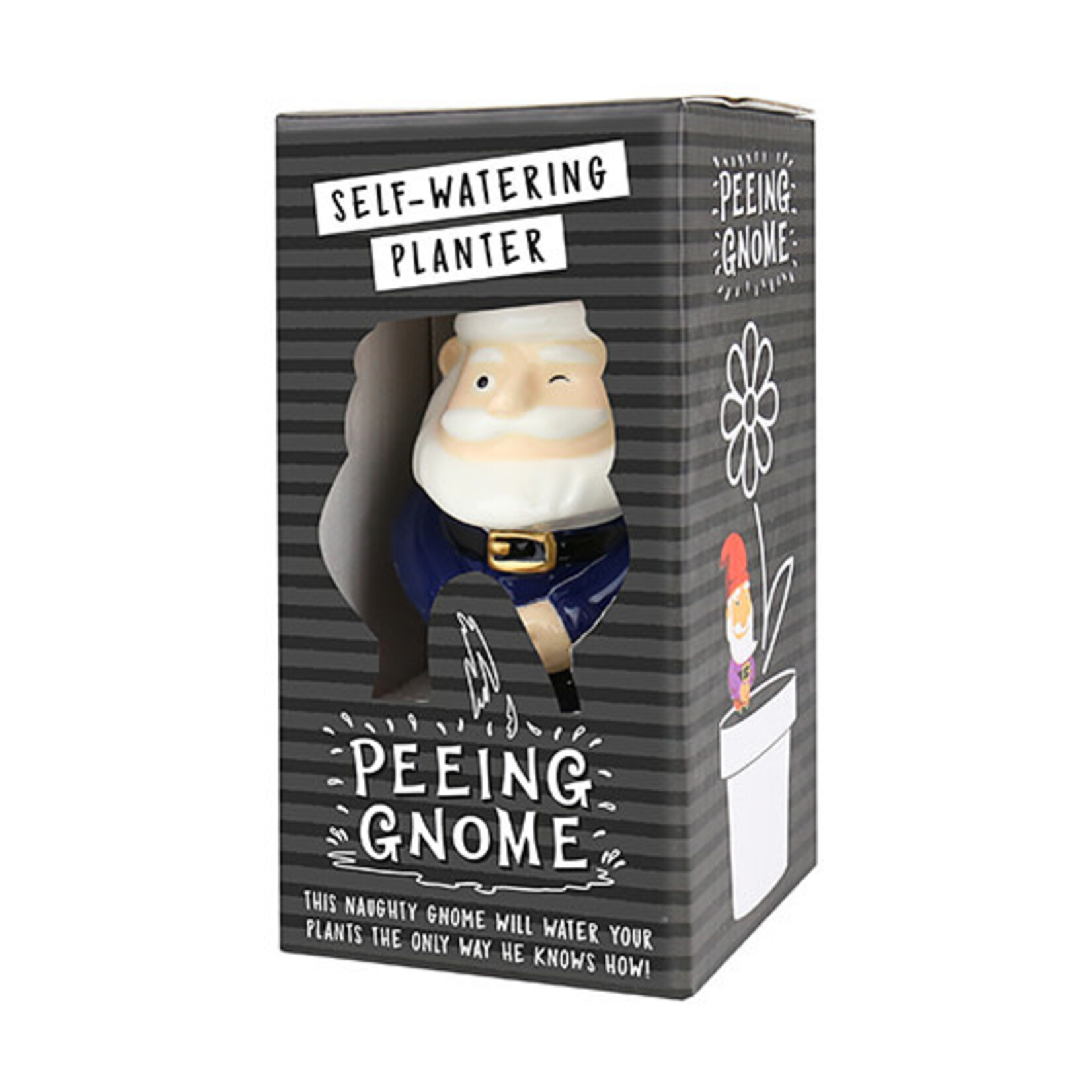 Gift Republic Peeing Gnome Self-Watering Planter