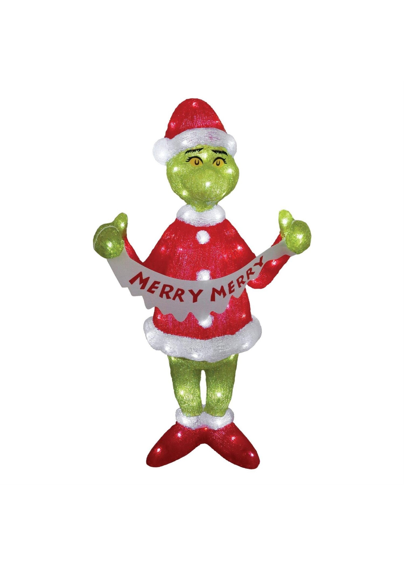 Grinch 35" Acrylic Lit Statue