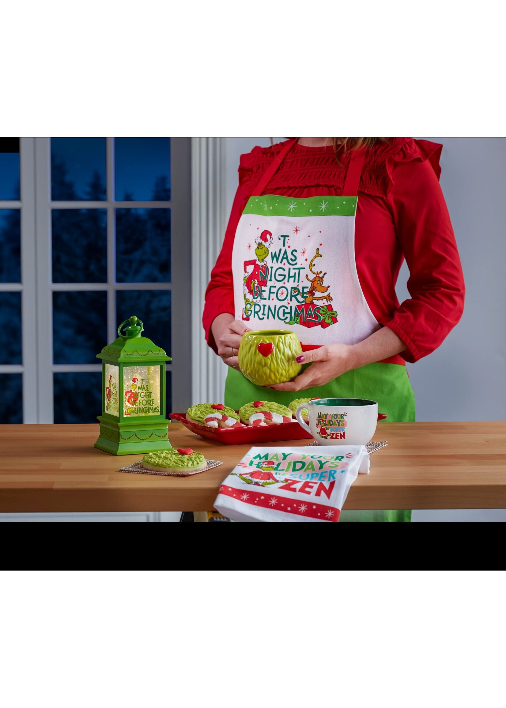 Twas the Night Before Grinchmas Apron