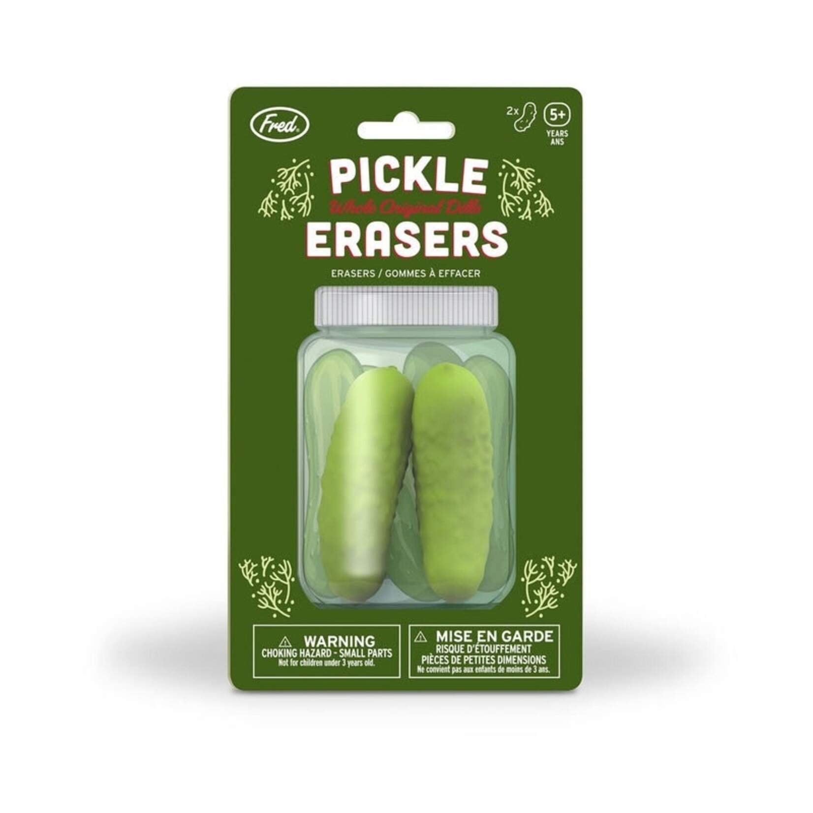 Pickle Erasers 2-Pack