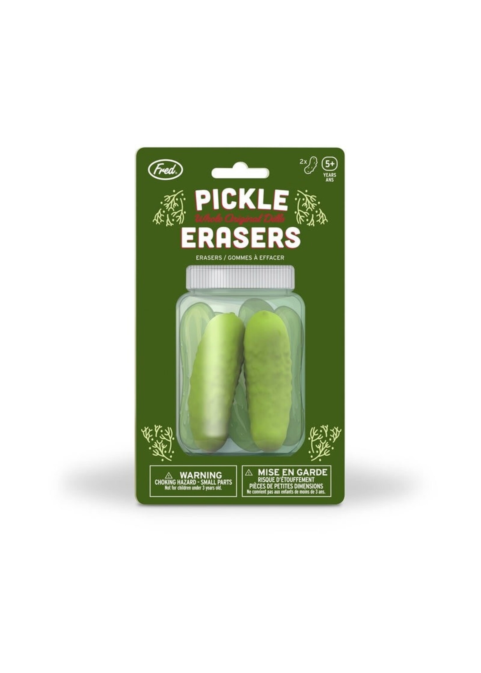 Pickle Erasers 2-Pack