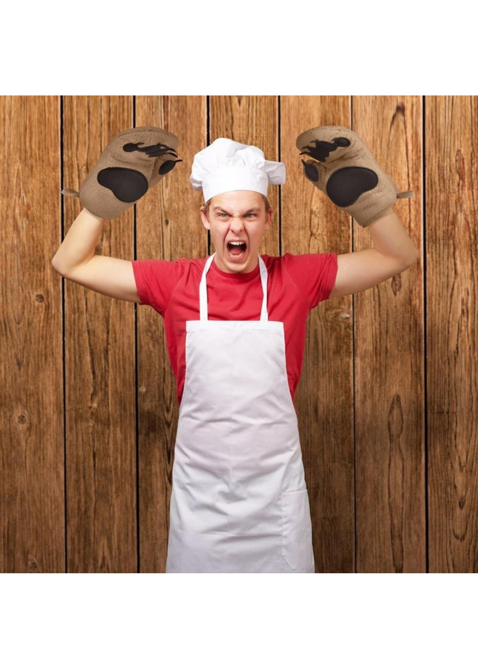 Bear Hands Oven Mitts