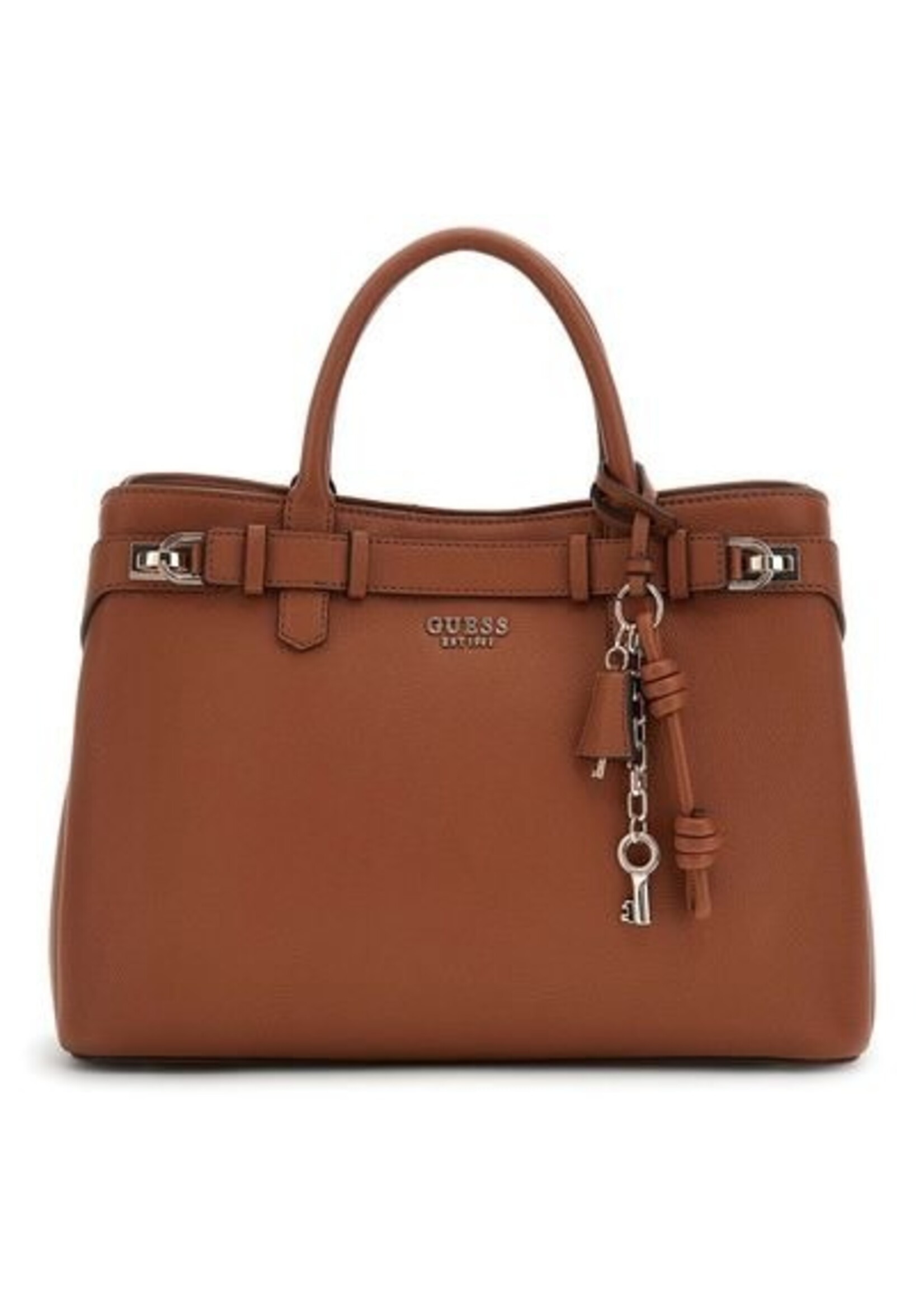 Guess Gregoria Girlfriend Satchel - Large (Cognac)