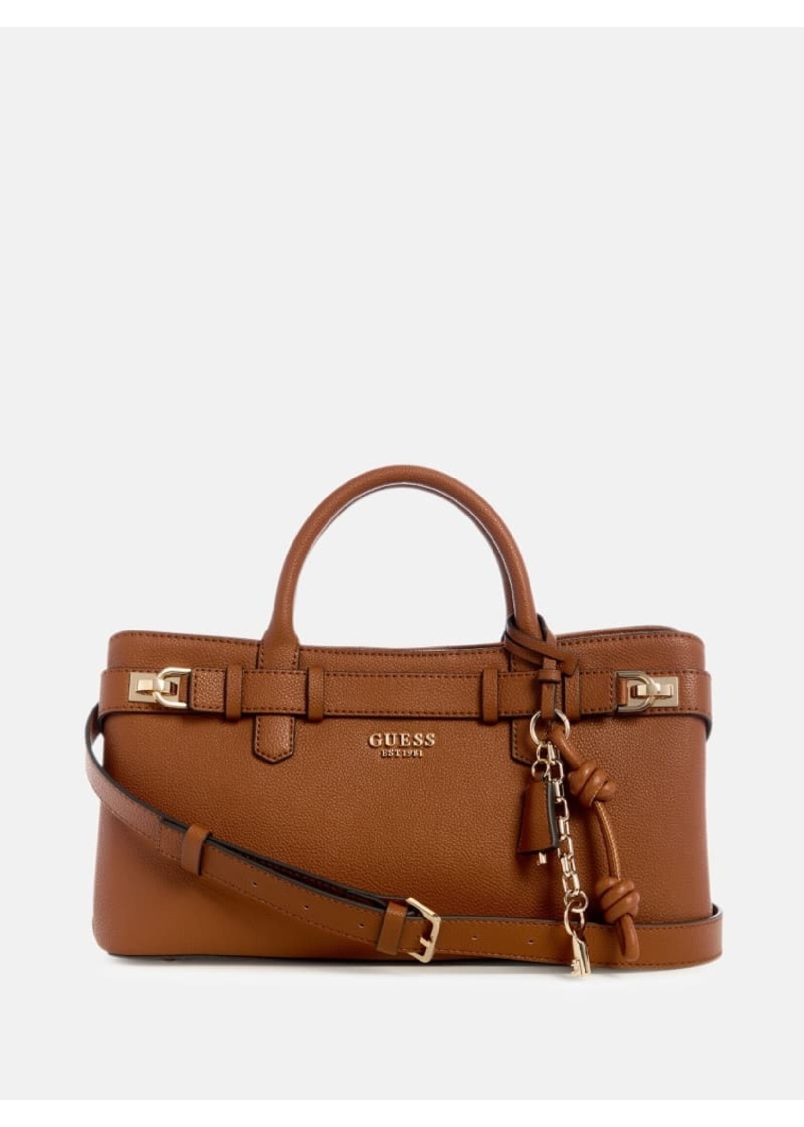 Guess Gregoria Girlfriend Satchel - Large (Cognac)