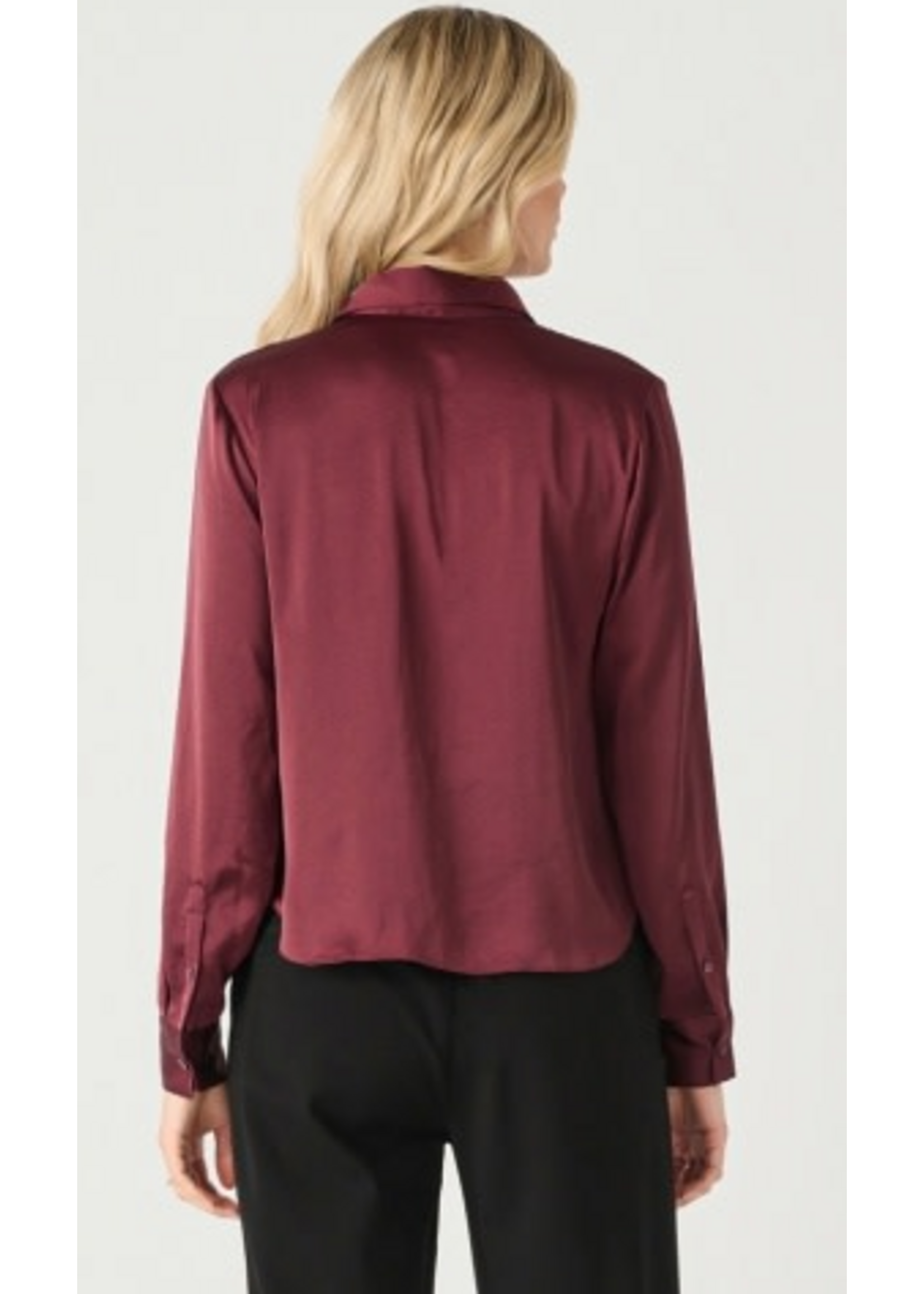 Dex Clothing 2423709 FLOWY SATIN BLOUSE