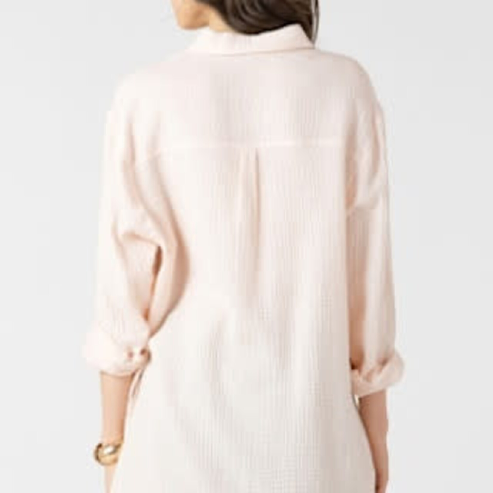 Dex Clothing 2723743 Textured Button Front Blouse