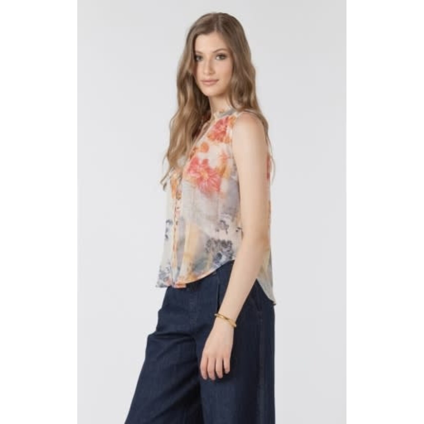 Black Tape 2723753 Flowy Button Front Blouse