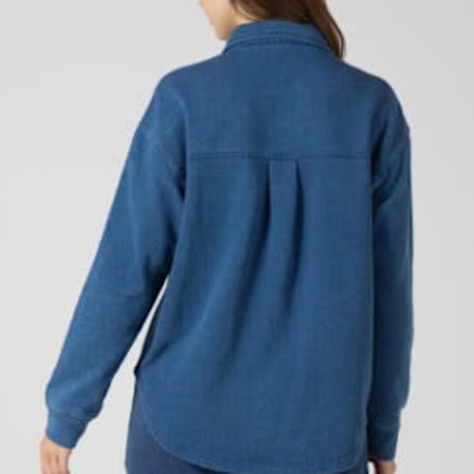 Dex Clothing 2724000 Washed Denim Knit Shirt/Jacket
