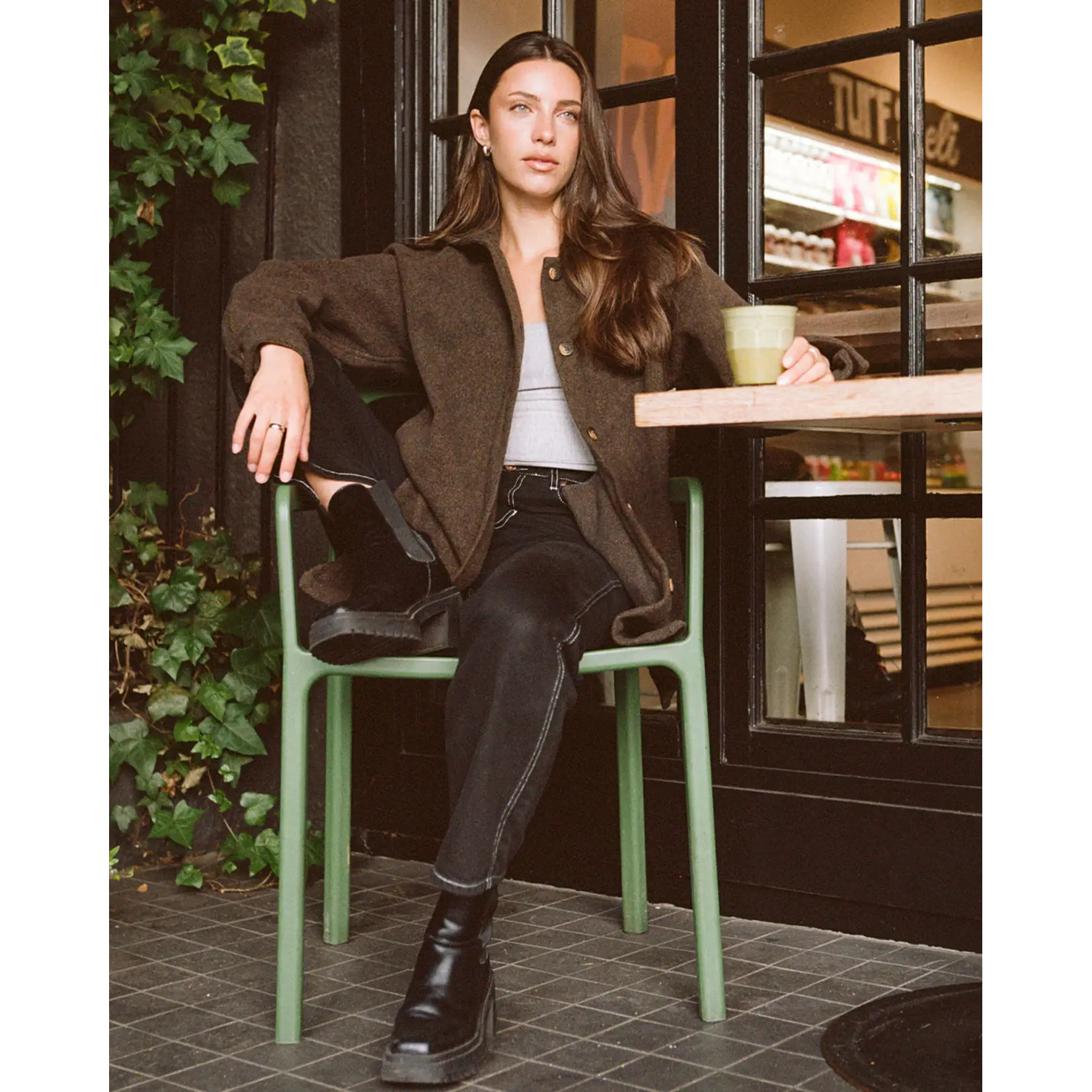 ANIÁN WOMEN'S  RECYCLED WOOL LOFT COAT